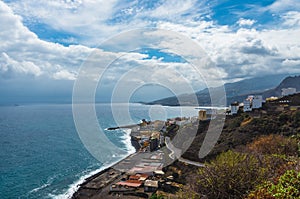 Santa Cruz de la Palma on the slopes of the island of La Palma