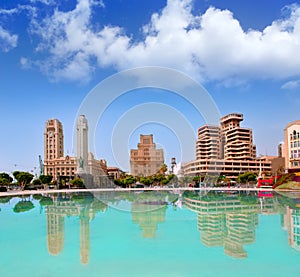 Santa Cruz de Tenerife in Plaza de Espana lake photo