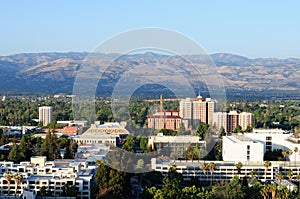 Diablo mountains and San Jose photo