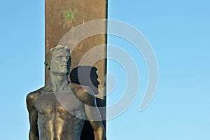 Santa Cruz Surfer Statue in California