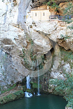 Santa Cueva de Covadonga, Cangas de OnÃÂ­s, Spain photo