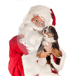 Santa with dog