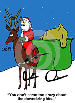 Santa is Downsizing Reindeer Workers photo