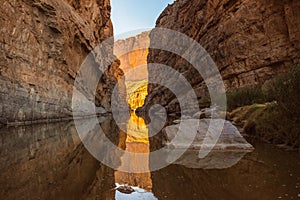 Santa Elena Canyon on the Rio Grand River in Big Bend National Park, Texas