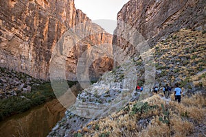 Santa Elena Canyon on the Rio Grand River in Big Bend National Park, Texas