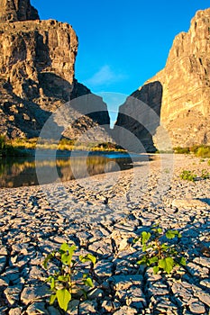 Santa Elena Canyon And Rio Grande in Big Bend National Park