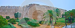 Santa Elena and San Roque bastion, Cadiz, Spain