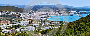 Santa Eulalia Eularia des Riu skyline Ibiza photo
