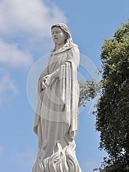 Santa Eulalia statue in Merida, Badajoz - Spain