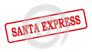Santa express stamp