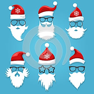 Santa face wearing