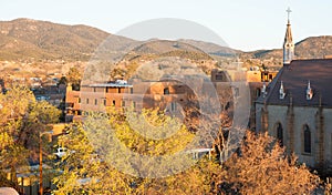 Santa Fe New Mexico at Sunset