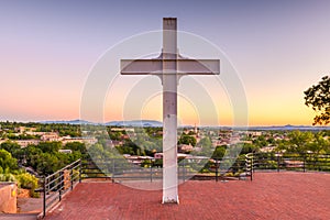 Santa Fe, New Mexico, USA downtown skyline