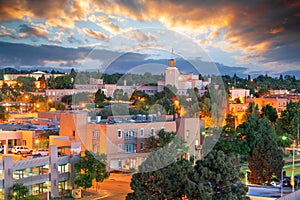 Santa Fe, New Mexico, USA Downtown Skyline