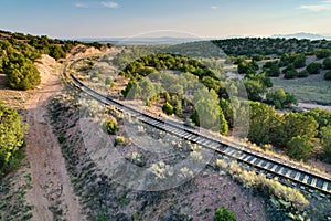 Santa Fe Railroad Train Tracks