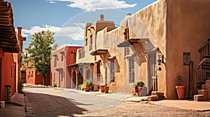Santa Fe: A Sun-kissed Street In New Mexico With Historical Romanticism