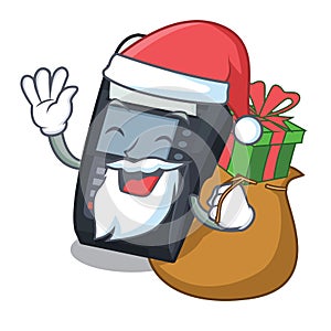 Santa with gift EDC machine on the character cardboard photo