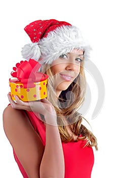 Santa girl photo