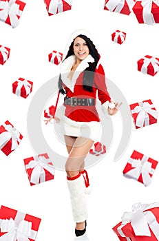 Santa girl creative design