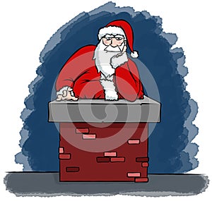 Santa Got Stuck In A Chimney