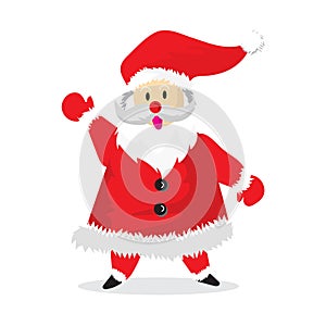 santa Happy design Cartoon merry Christmas