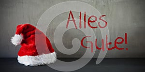 Santa Hat, Alles Gute Means Best Wishes