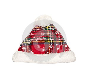 Santa hat - Christmas. Isolated on white. Design element for ch