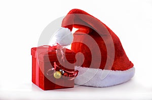 Santa hat with red box