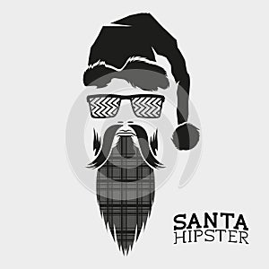 Santa Hipster Vector