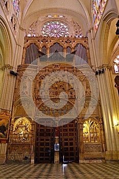 Santa Iglesia Catedral Primada de Toledo, Catedral Primada Santa Maria de Toledo, built in Mudejar gothic style.