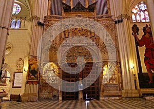 Santa Iglesia Catedral Primada de Toledo, Catedral Primada Santa Maria de Toledo, built in Mudejar gothic style.