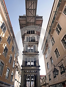 Santa Justa Lift in Lisbon, Portugal photo