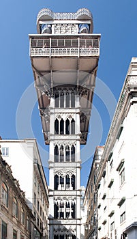 Santa Justa Lift in Lisbon, Portugal