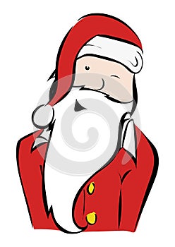 Santa Klaus in Colorado Comic Style.