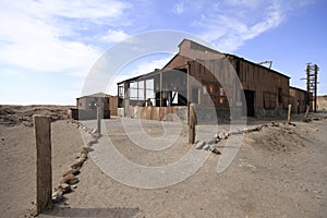 Santa Laura Humberstone saltpetre processing plant, Iquique, Chi