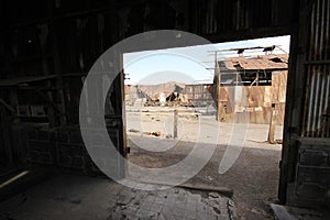 Santa Laura Humberstone saltpetre processing plant, Iquique, Chi