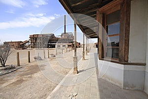 Santa Laura Humberstone saltpetre processing plant, Iquique, Chi