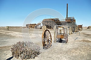 Santa Laura old Saltpeter Works in the Atacama Desert