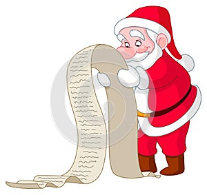 Santa with list