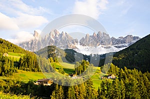 Santa Maddalena in Sunset, Autumn, South Tyrol (Italy)