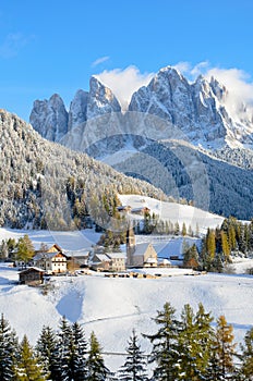 Santa Maddalena in winter