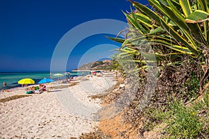 Santa Margherita di Pula beach near Pula town, Sardinia, Italy