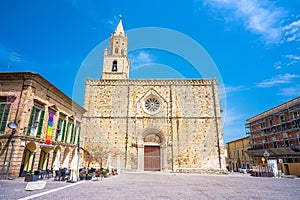 Santa Maria Assunta cathedral in old town of Atri, near Teramo Abruzzo Italy photo
