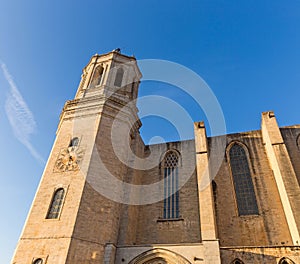 Santa Maria cathedral. Gerona, Costa Brava, Catalonia, Spain.