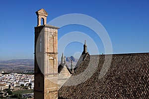 Santa Maria church bell tower, Antequera, Spain. photo