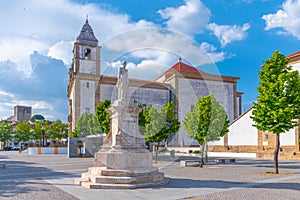 Santa Maria da Devesa church at Castelo de Vide in Portugal
