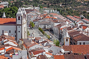 Santa Maria da Devesa Church and Dom Pedro Square photo