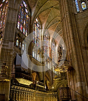 Santa Maria de Leon Cathedral. Spain photo