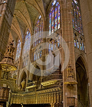 Santa Maria de Leon Cathedral. Spain photo