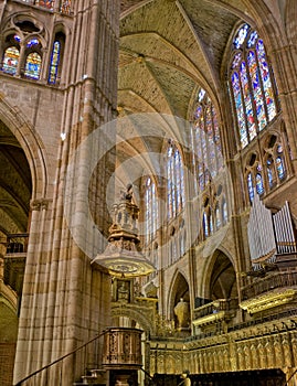 Santa Maria de Leon Cathedral. Spain photo